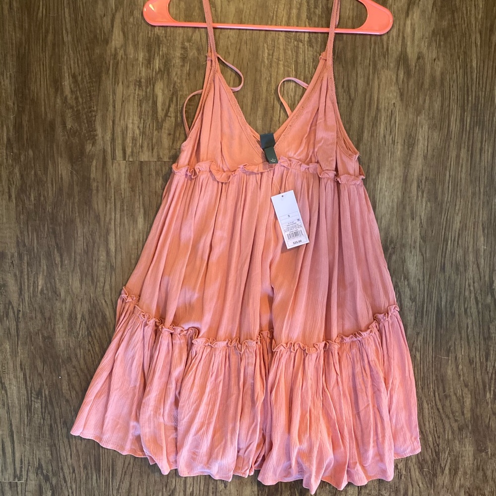 Wild fable peach flowy dress -size S